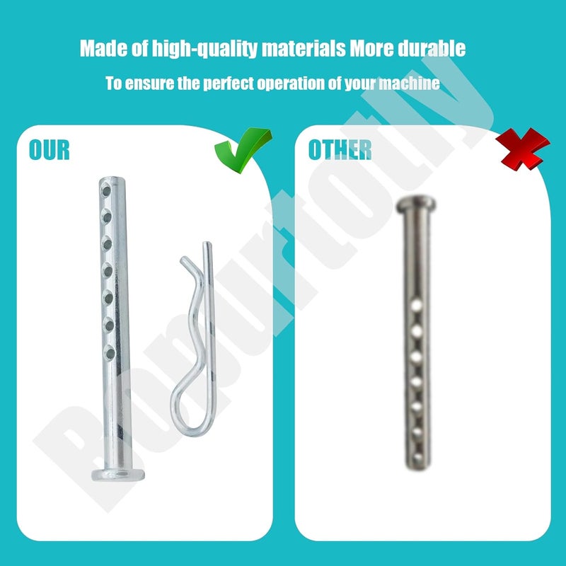 Bopurtotly 472795 014973472795 Clevis Pin 1/4X 2-1/2 inches / Matching R- Clip - Image 3